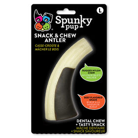 Spunky Pup Snack & Chew Antler, Large